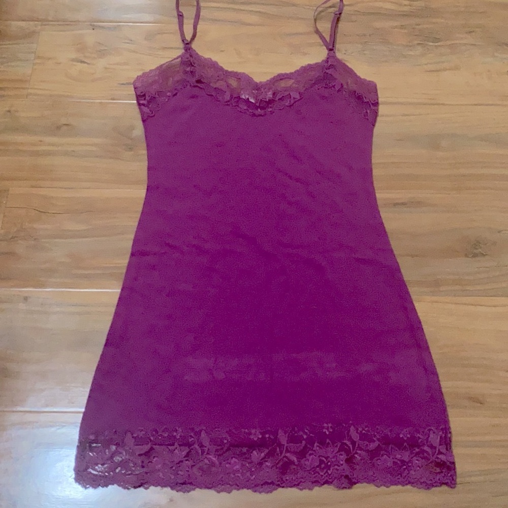 Y2k purple lace cami tank top